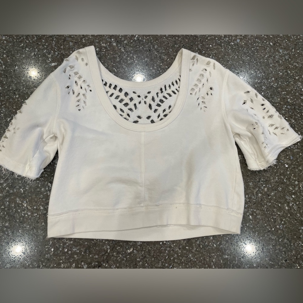 Free People Cropped Sweatshirt